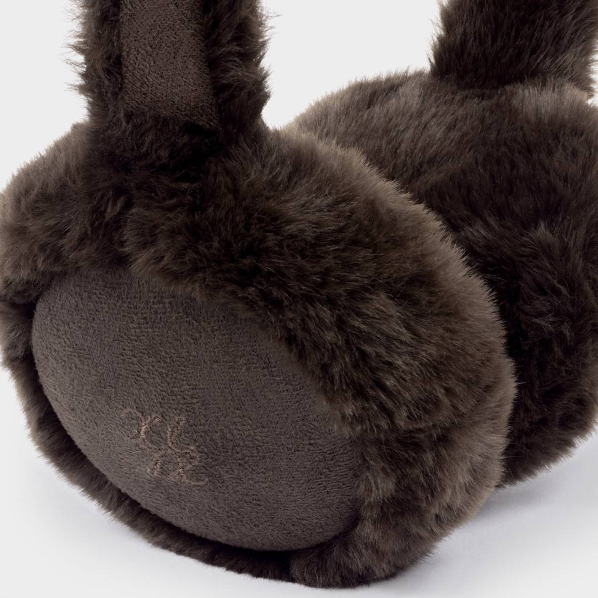 KLS880 - Faux Suede Earmuffs in Deep Brown