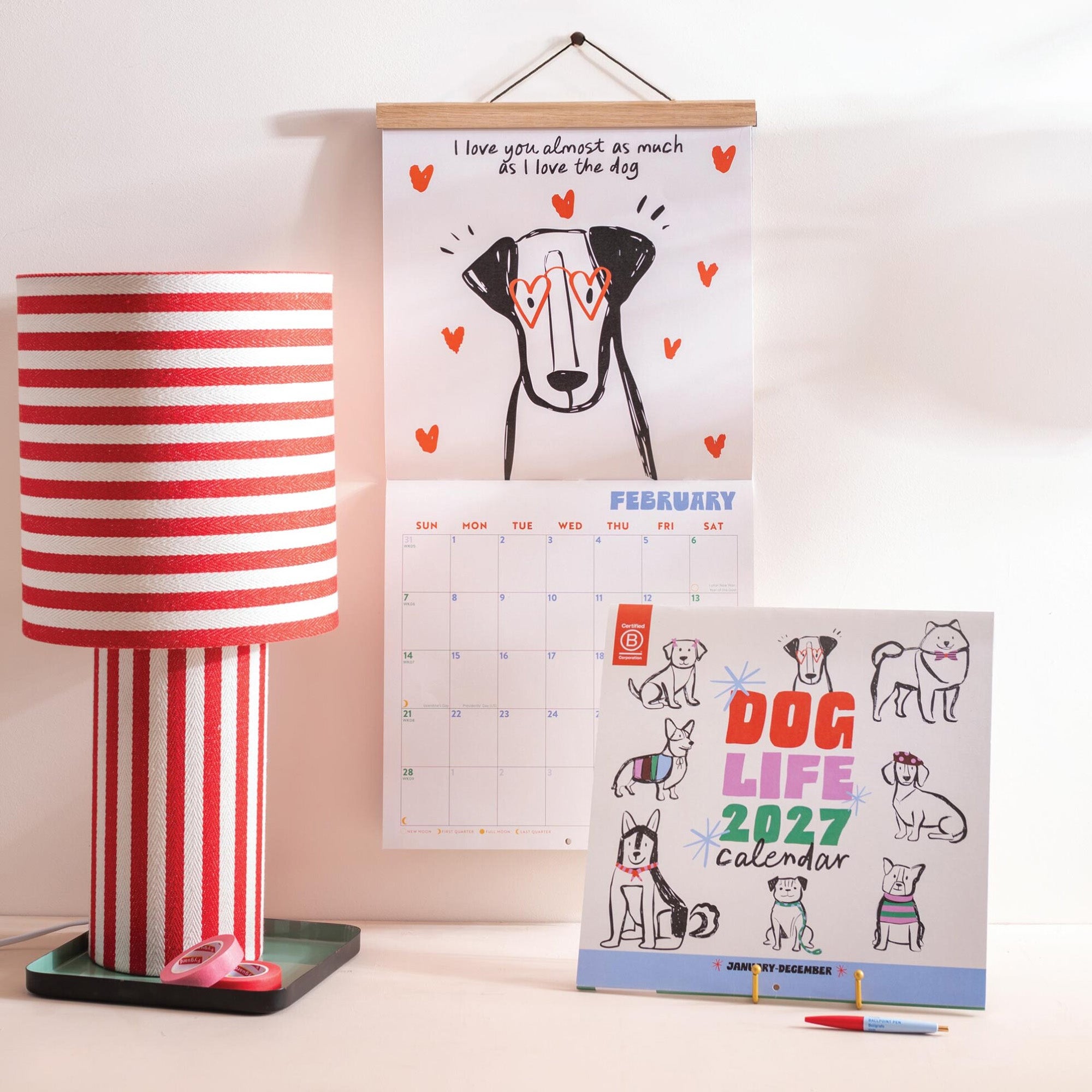 Calendar-CAL-LP-DGL-S - 2027 Dog Life Wall Calendar-Good Tuesday