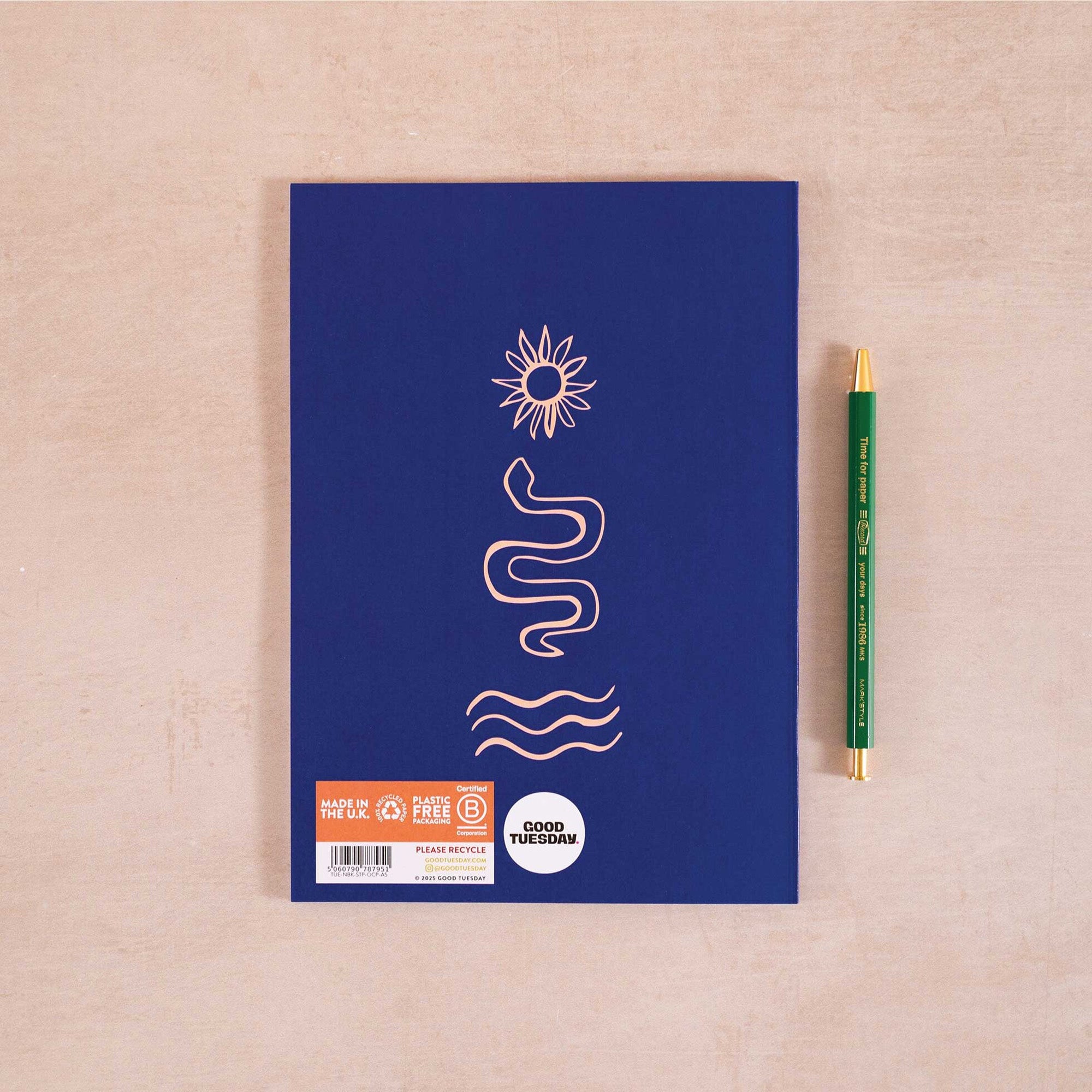 Notebook-TUE-NBK-STP-OCP-A5 - A5 Ocean Paradise Notebook-Good Tuesday