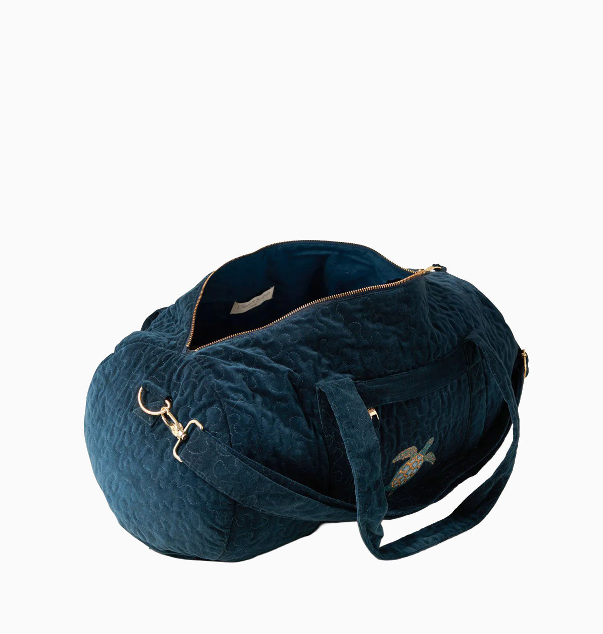 Turtle Navy Velvet Overnight Bag - Whistlefish