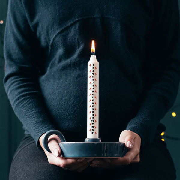 Advent Calendar-ADVENTCAND01 - Robin Christmas Advent Candle-Whistlefish