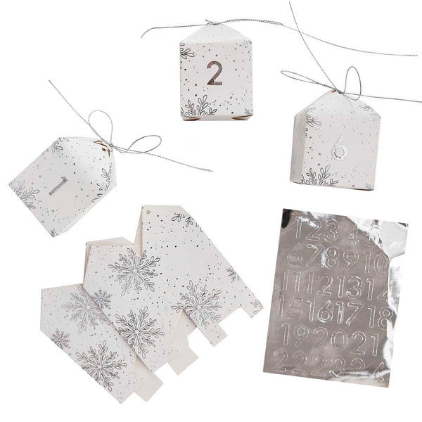 Advent Calendar - TIS-615 - DIY Advent Calendar Boxes - DIY Snowflake Advent Calendar Boxes - Whistlefish