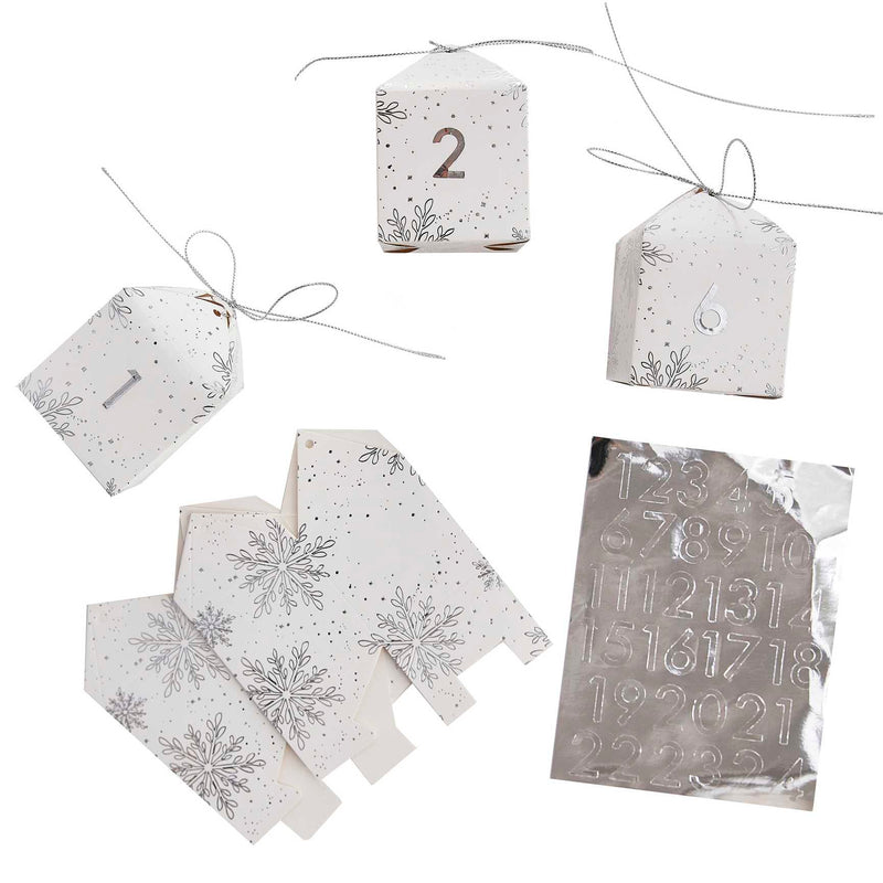 Advent Calendar - TIS-615 - DIY Advent Calendar Boxes - DIY Snowflake Advent Calendar Boxes - Whistlefish