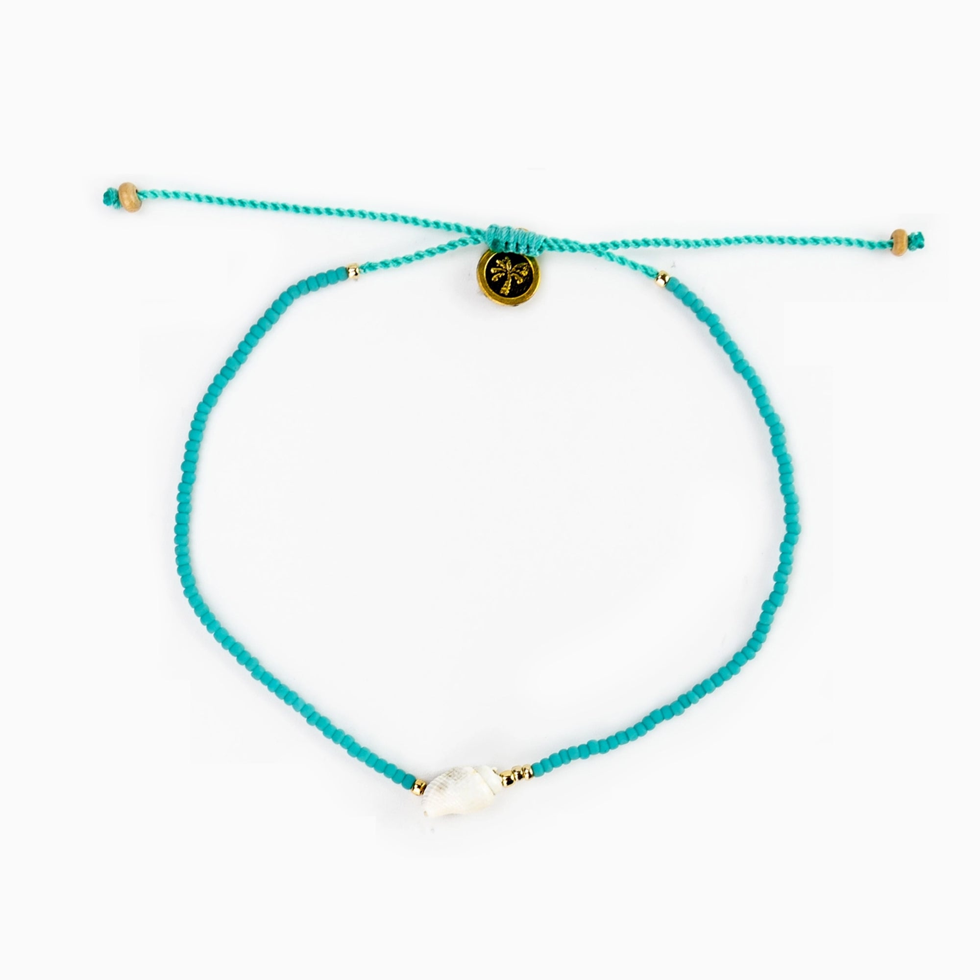 Anklet-LBE-043 - Lombok Turquoise Beaded Anklet-Pineapple Island