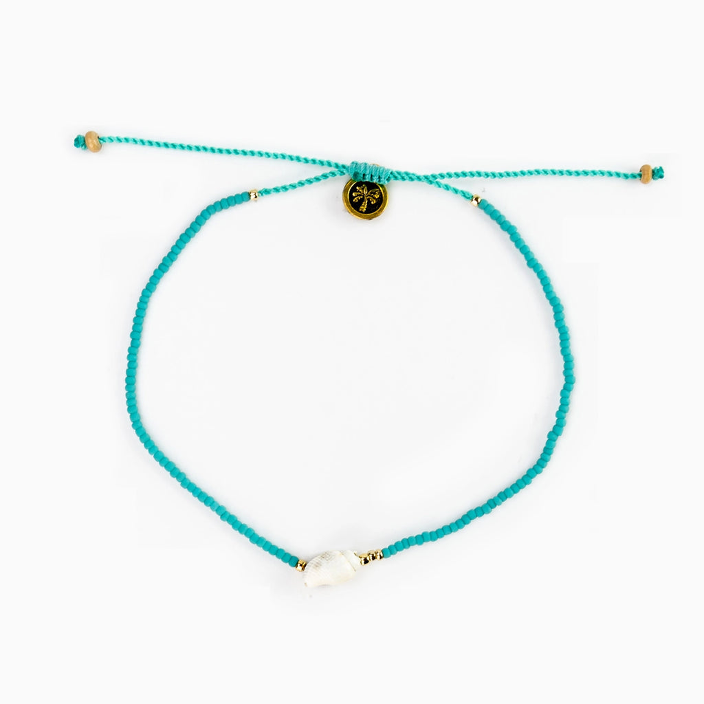 Anklet-LBE-043 - Lombok Turquoise Beaded Anklet-Pineapple Island