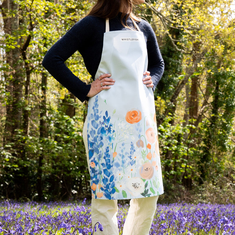 Apron - BM01AP - Blue Meadows Sky Apron - Blue Meadows Sky Apron - Whistlefish