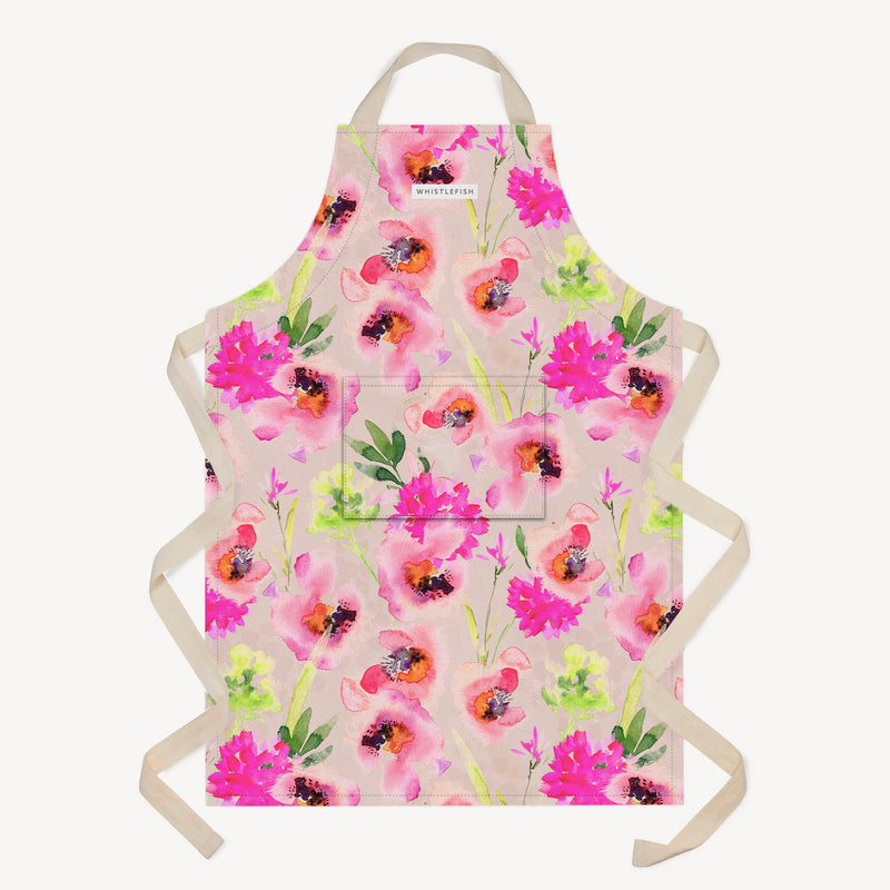 Apron - OR24AP - Orange Poppy Apron - Orange Poppy Apron - Whistlefish