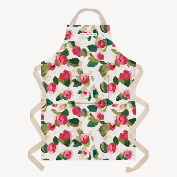 Apron - WC01AP - Winter Camellia Apron - Winter Camellia Apron - Whistlefish