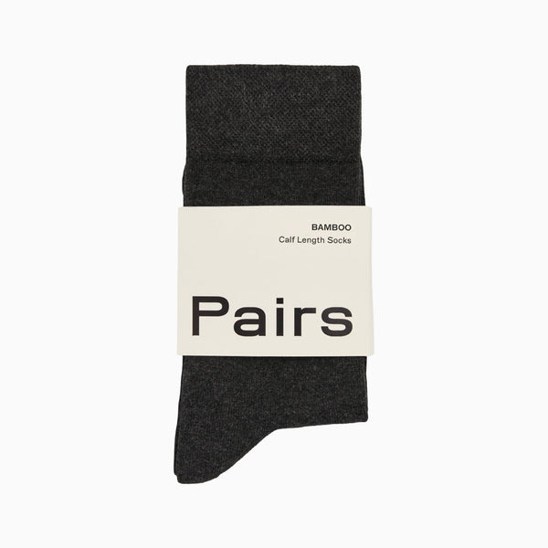 Socks-BAMCHARS25 - Storm Grey Bamboo Socks-Pairs Socks