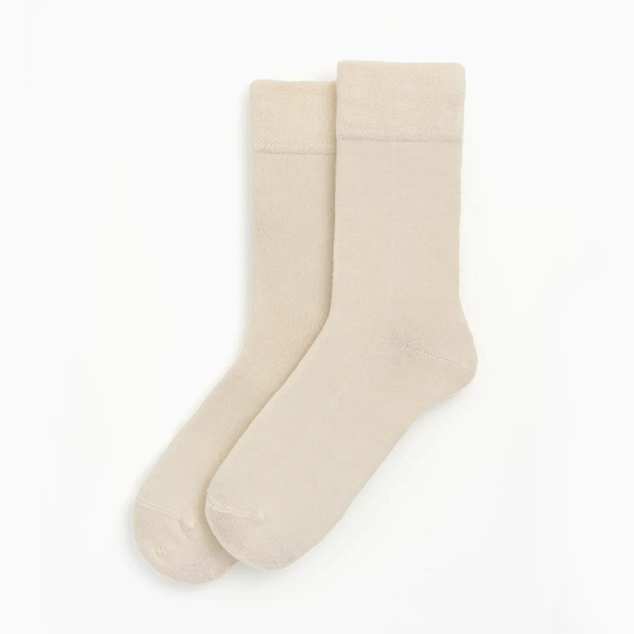 Socks-BAMCREAML25 - Clotted Cream Large Bamboo Socks-Pairs Socks