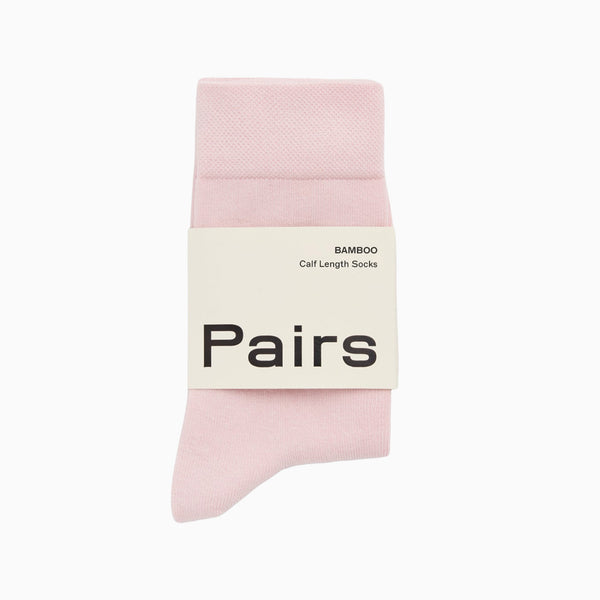 Socks-BAMICEPS25 - Marshmallow Pink Bamboo Socks-Pairs Socks