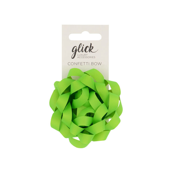 Bow-BF43 - Neon Green Confetti Bow-Glick