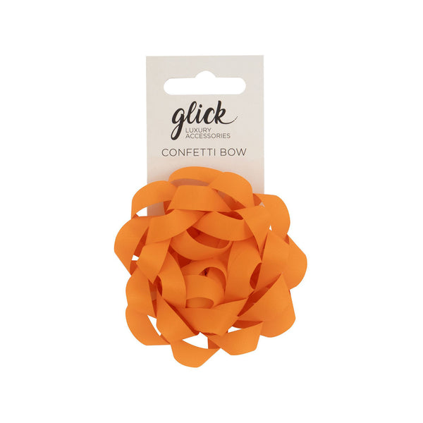 Bow-BF45 - Neon Orange Confetti Bow-Glick