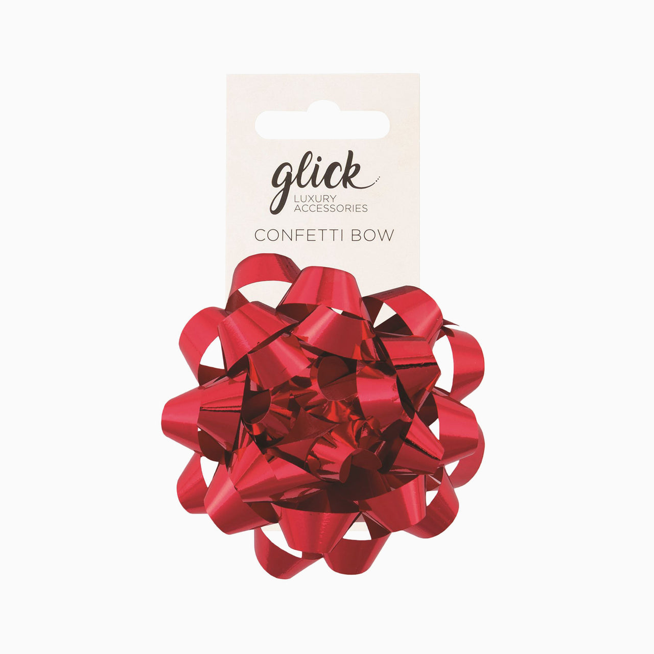 Bow-BFM20 - Confetti Bow Metallic Red-Glick