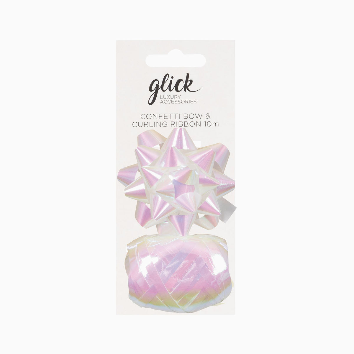 BKI10 - Iridescent White Bow & Ribbon Pack