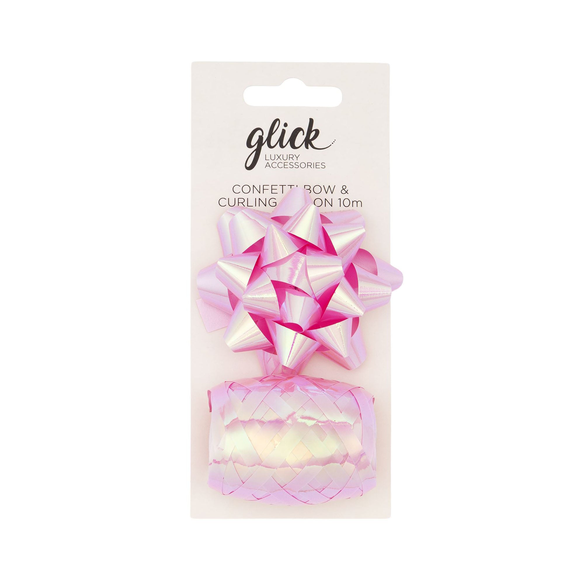 Bow & Ribbon-BKI31 - Bow & Ribbon Pack Irridescent Baby Pink-Glick