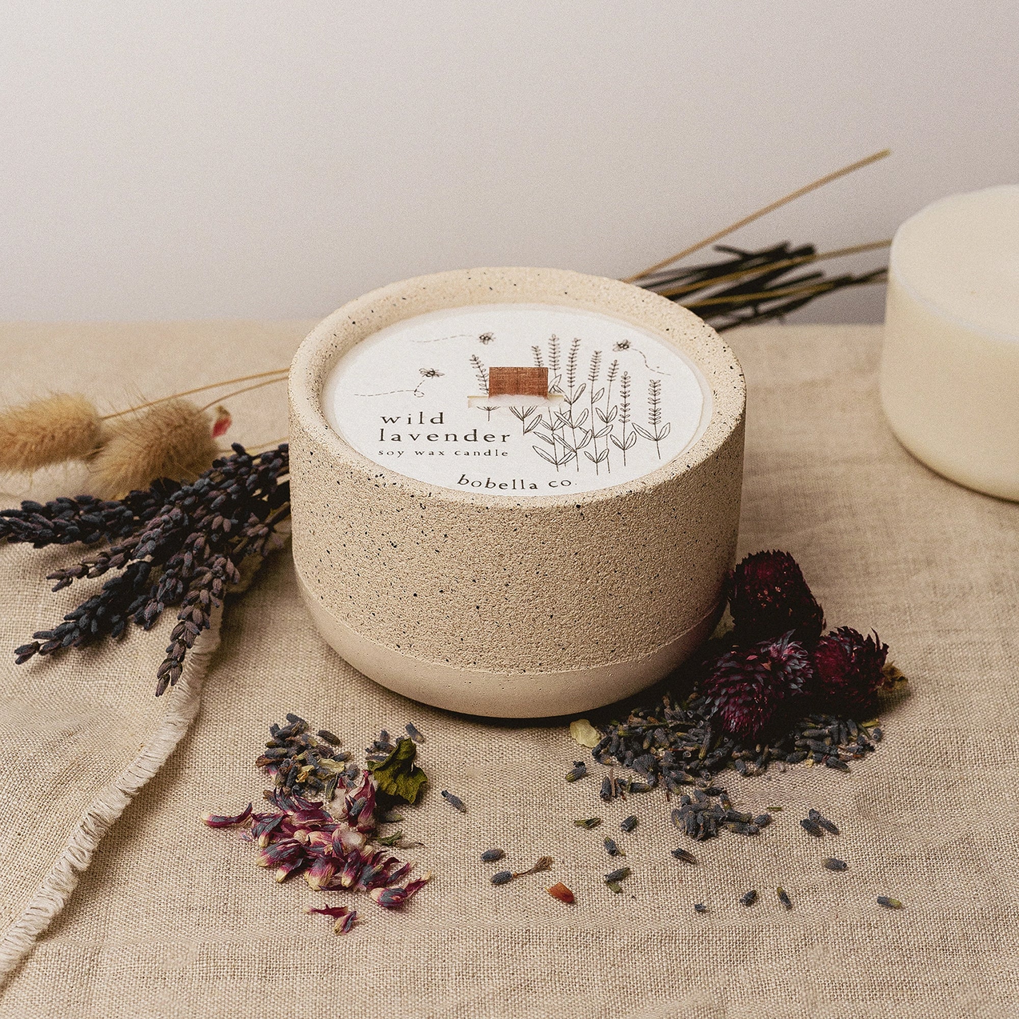Candle-BOB03 - Wild Lavender Soy Wax Candle-Bobella Co