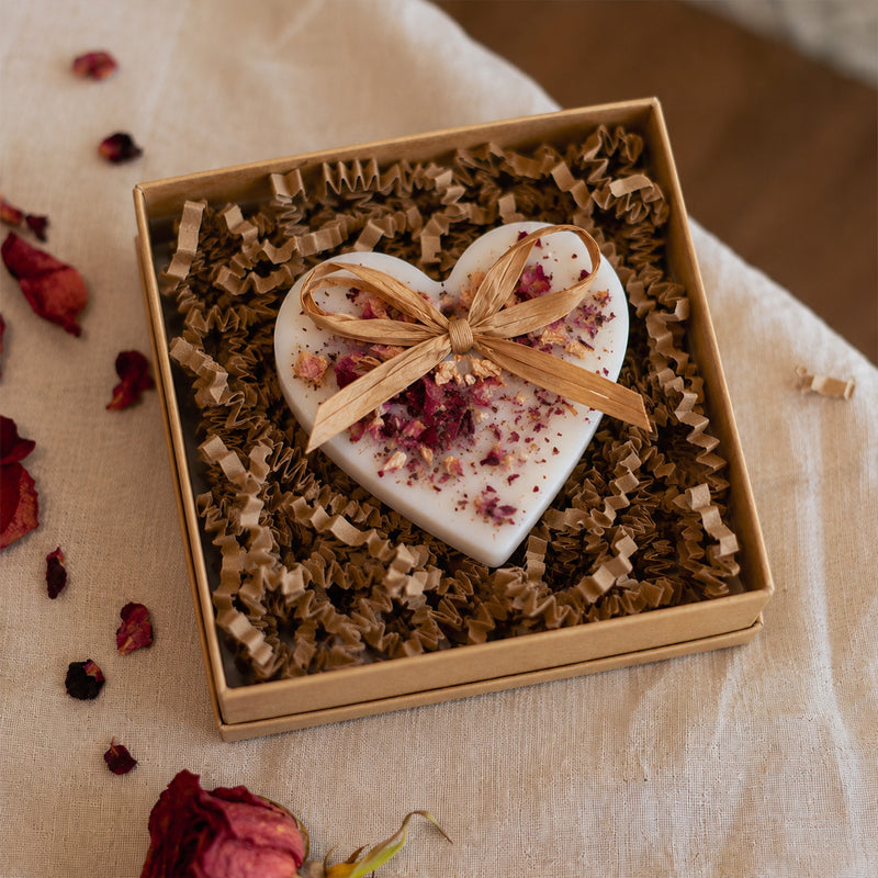 Candle-BOB06 - Heart Scented Decoration Rose & Lemon Leaf-Bobella Co