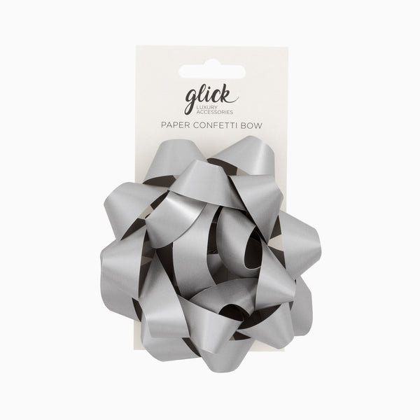 BP05 - Silver Confetti Bow