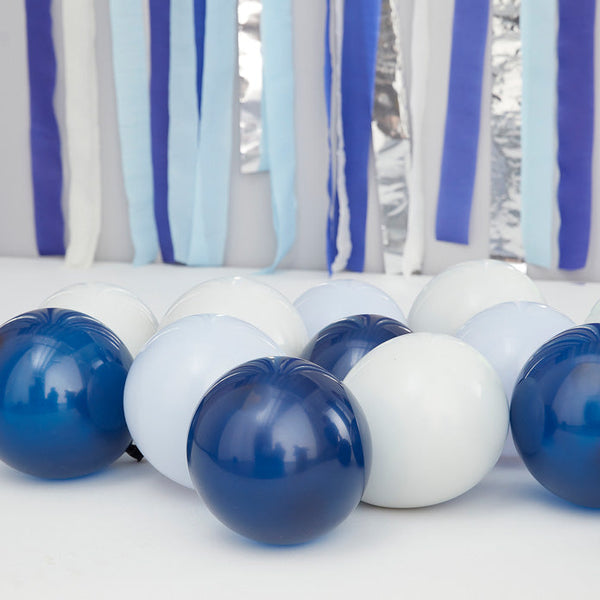 Balloons-BA-328 - Blue & Grey Balloon Mosaic Balloon Pack-Whistlefish