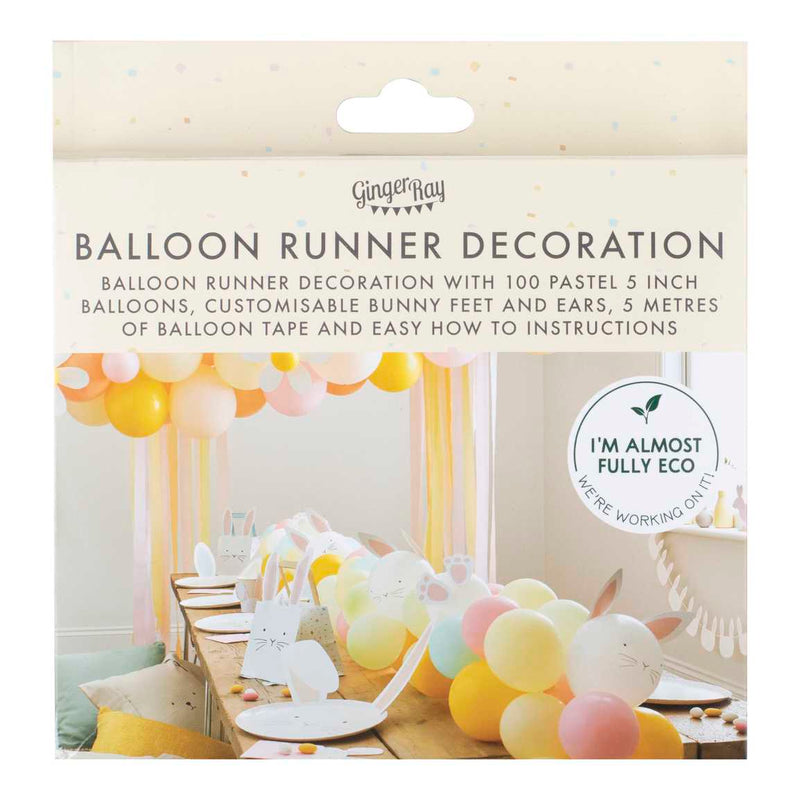 Balloon - EGG-206 - Easter Balloons & Bunnies Table Runner - Easter Balloons & Bunnies Table Runner - Whistlefish