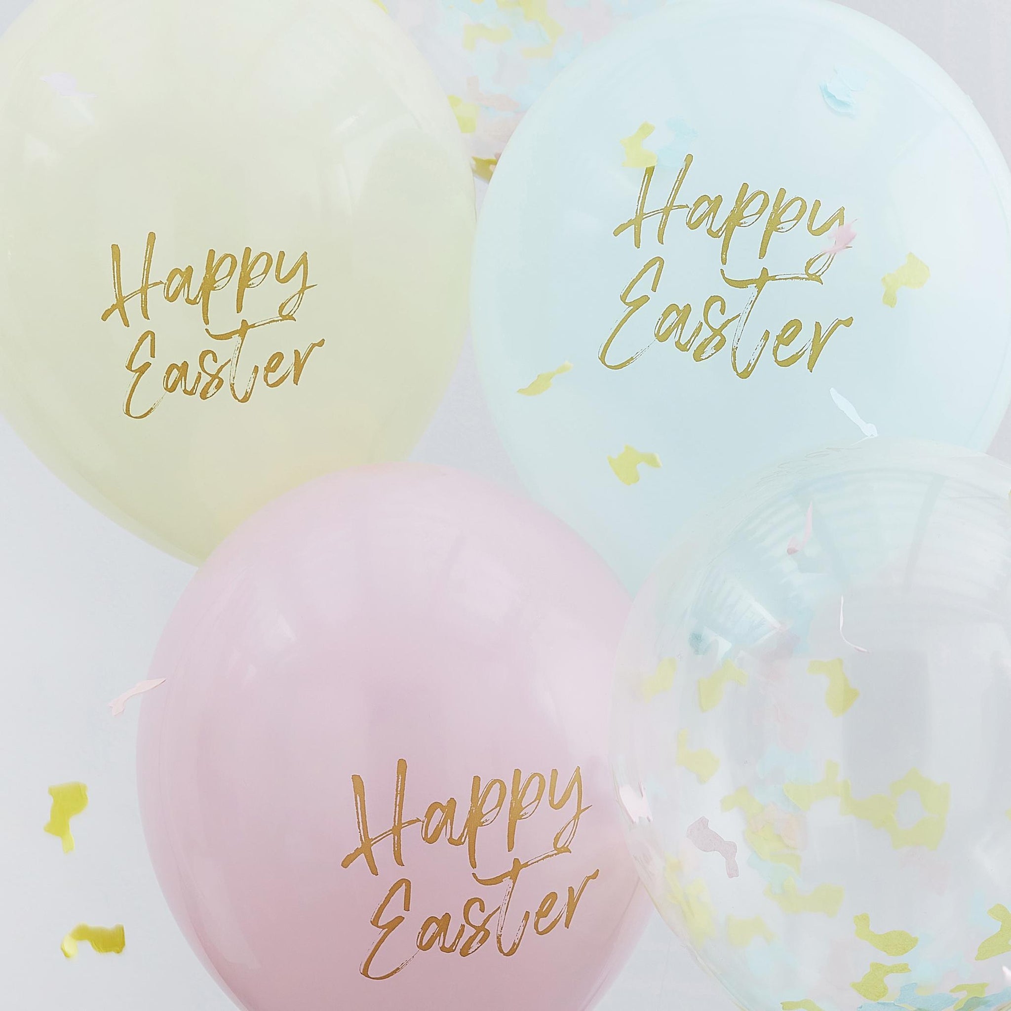 Balloon-HOP-103 - Happy Easter Confetti & Pastel Balloons-Ginger Ray
