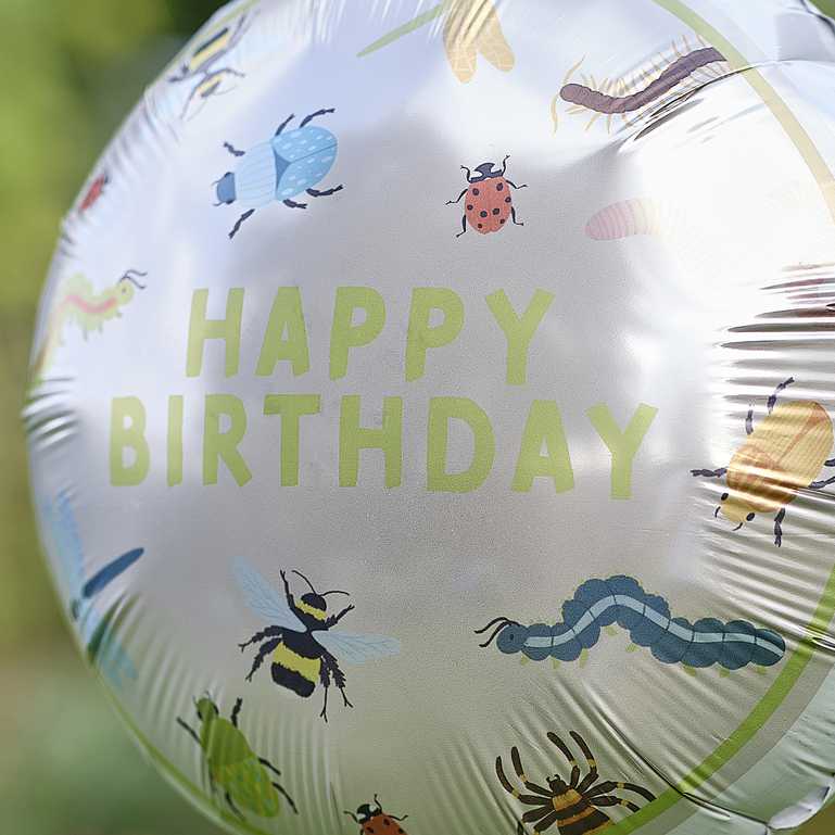 Balloon - BUG-120 - Happy Birthday Bug Party Balloon - Happy Birthday Bug Party Balloon - Whistlefish