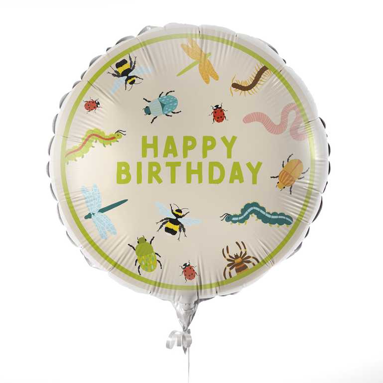 Balloon - BUG-120 - Happy Birthday Bug Party Balloon - Happy Birthday Bug Party Balloon - Whistlefish