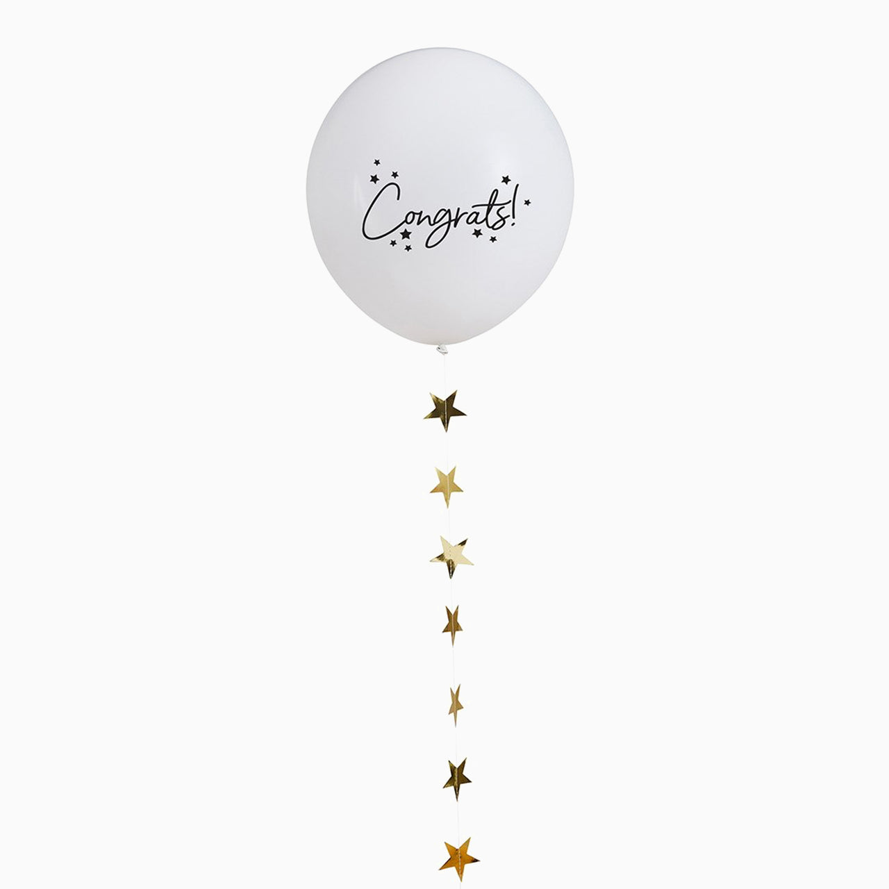 Balloons-HBBC203 - Congratulations 18" Balloon & Star Tail-Hootyballoo