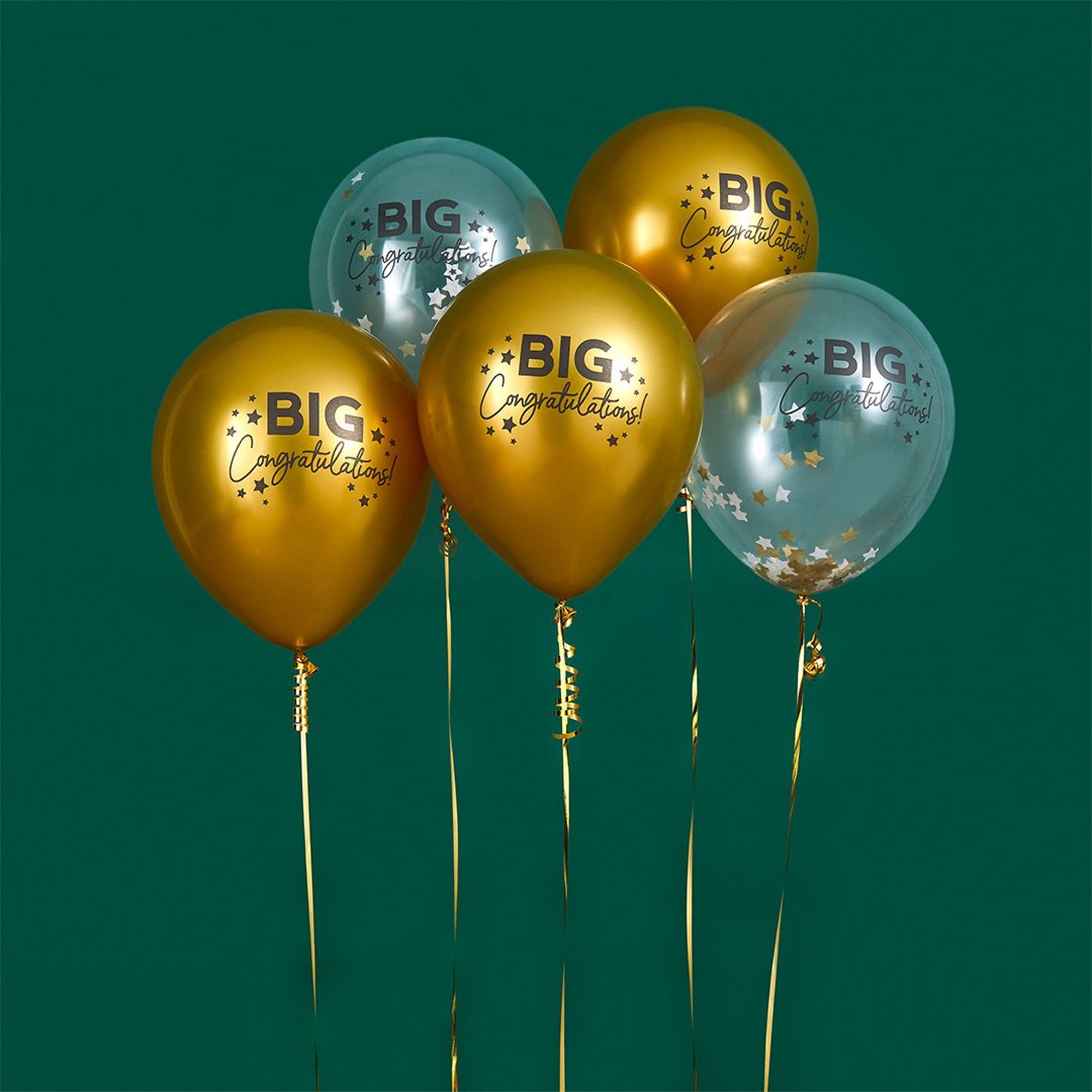 Balloons-HBBC205 - Big Congratulations 12" Latex Balloons-Hootyballoo