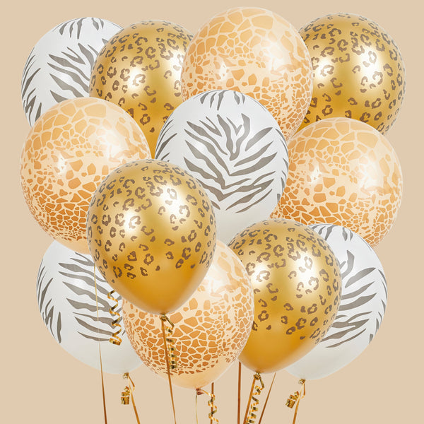 Balloons - HBGP145 - Safari Balloon Bundle 12pk - Safari Balloon Bundle 12pk - Whistlefish