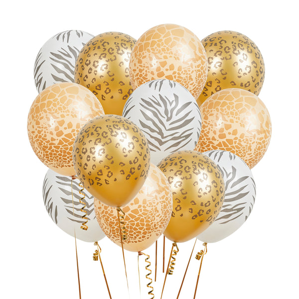 Balloons - HBGP145 - Safari Balloon Bundle 12pk - Safari Balloon Bundle 12pk - Whistlefish