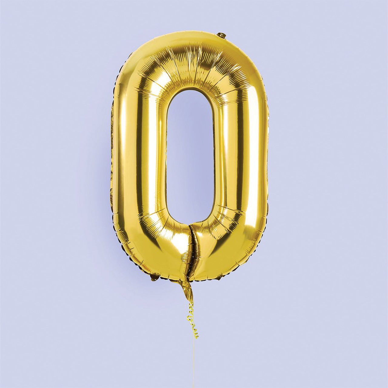 Balloons-HBNB100 - Gold Number 0 Foil 34" Balloon-Hootyballoo