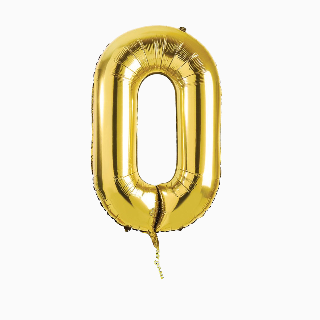 Balloons-HBNB100 - Gold Number 0 Foil 34" Balloon-Hootyballoo