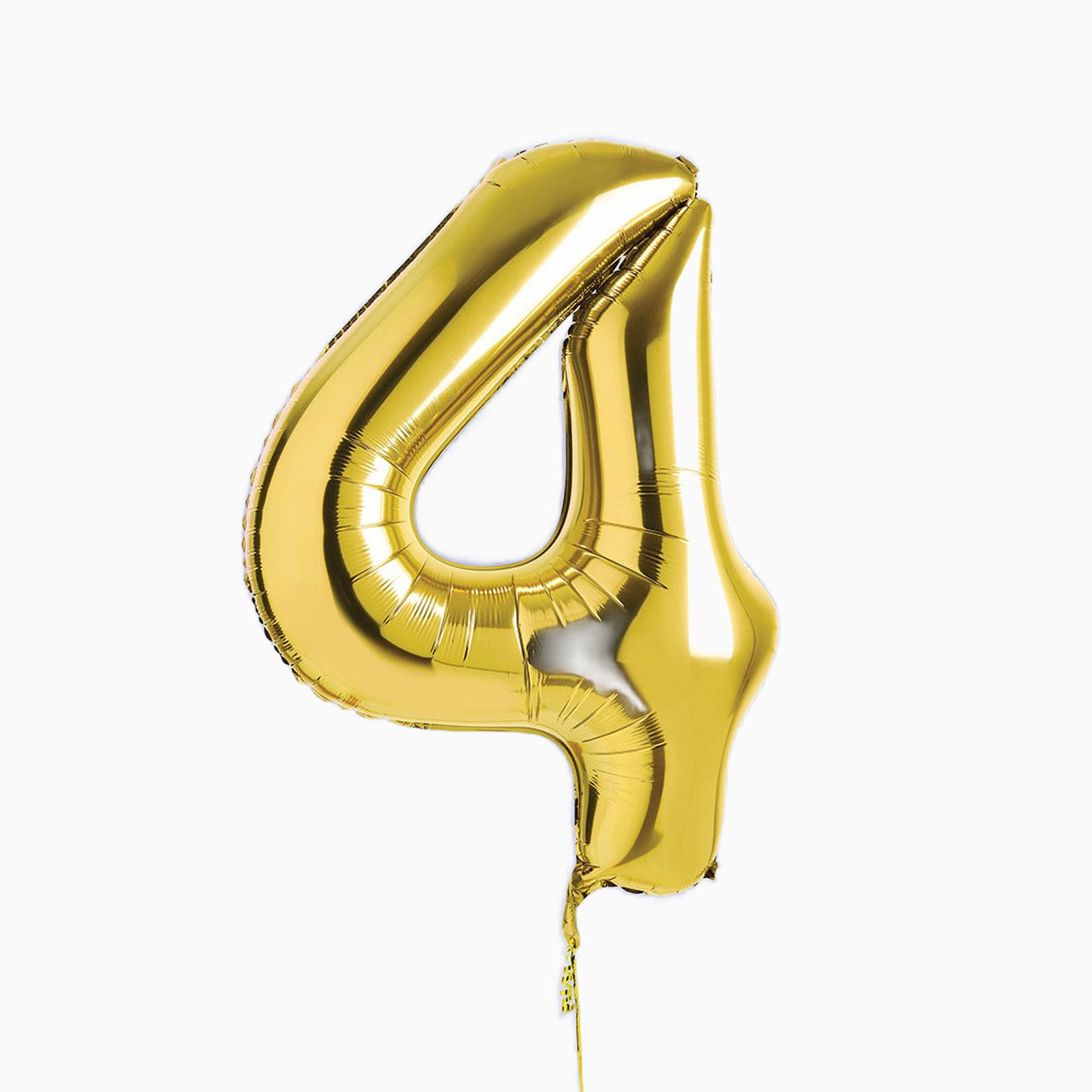 Balloons-HBNB104 - Gold Number 4 Foil 34" Balloon-Hootyballoo