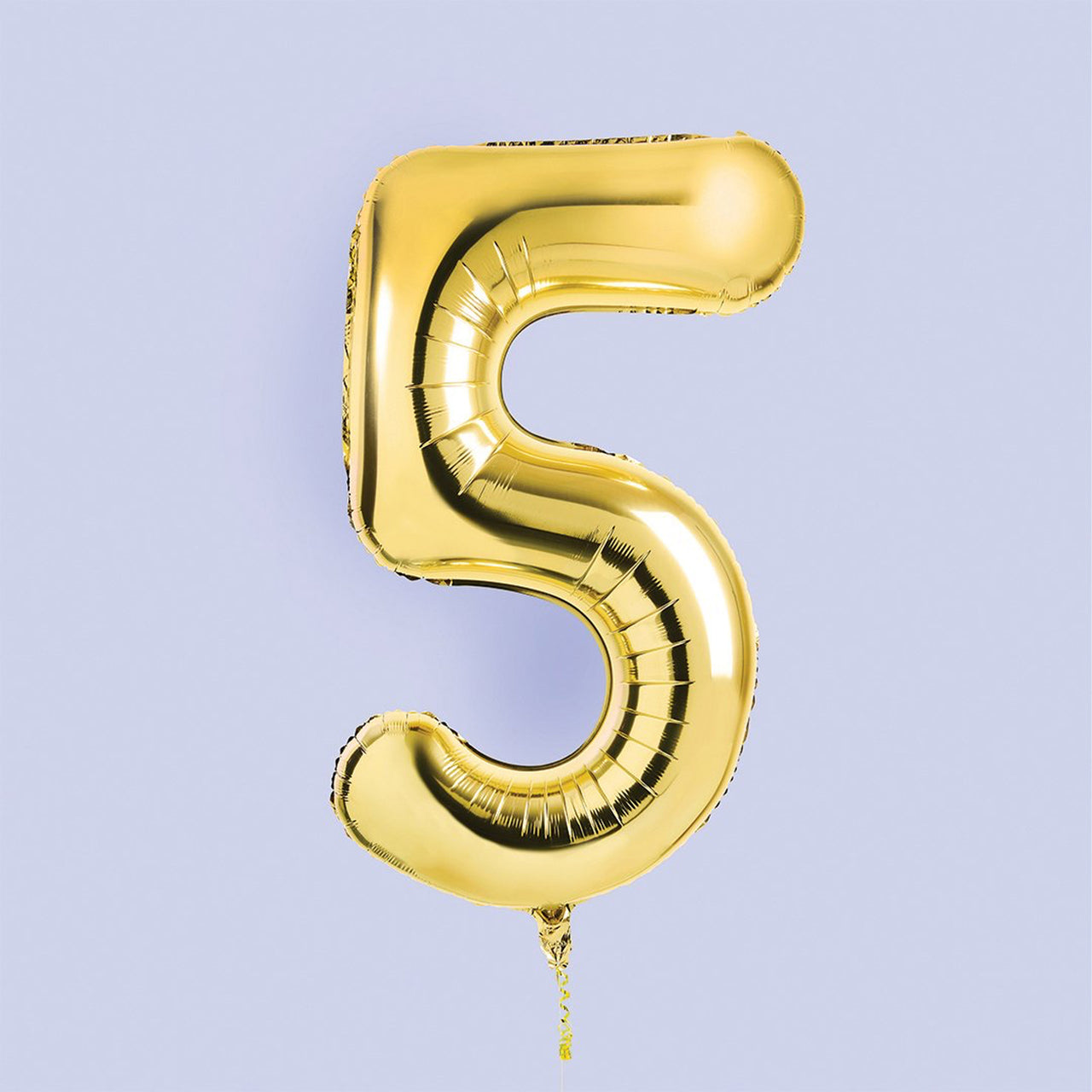Balloons-HBNB105 - Gold Number 5 Foil 34" Balloon-Hootyballoo