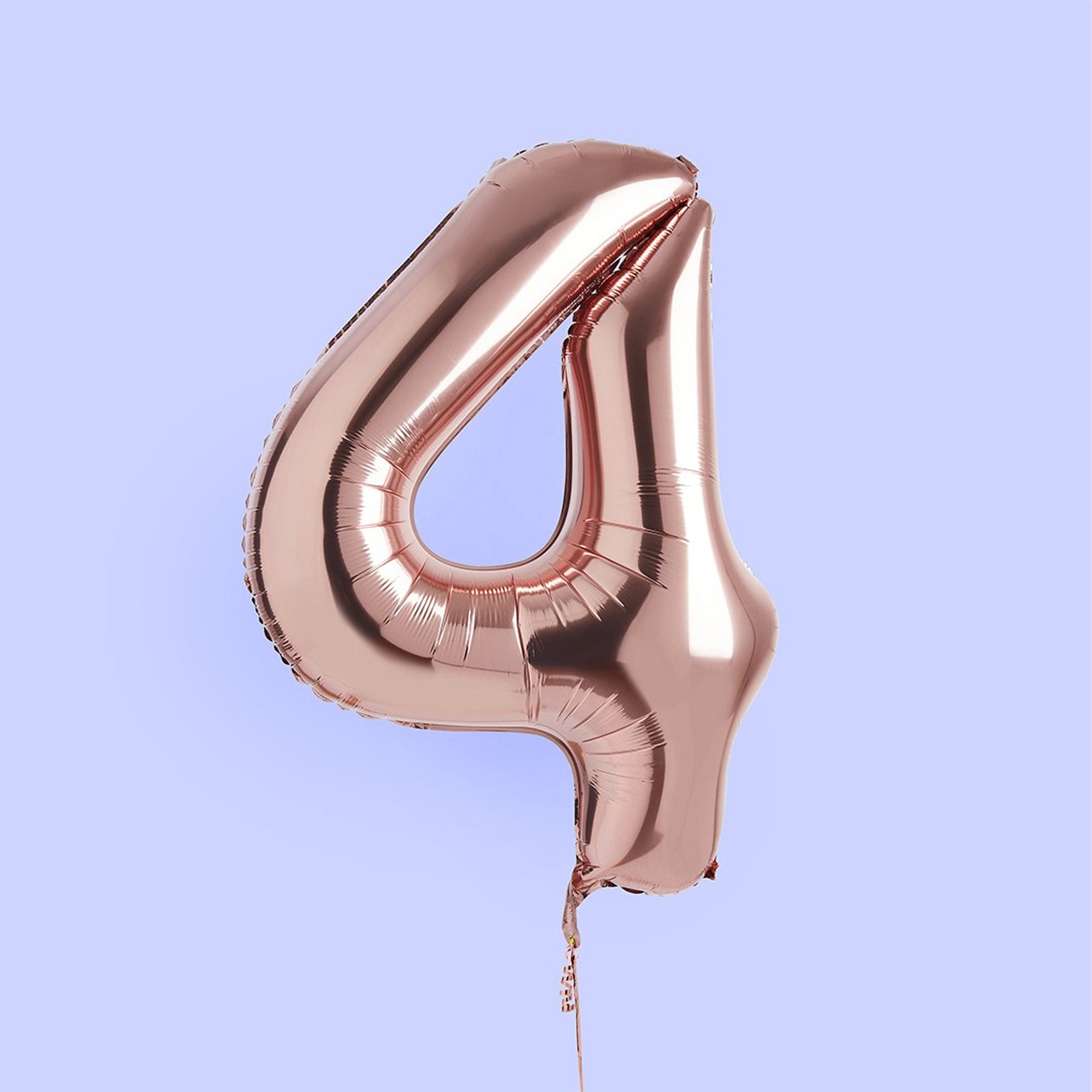 Balloons-HBNB114 - Rose Gold Number 4 Foil 34" Balloon-Hootyballoo