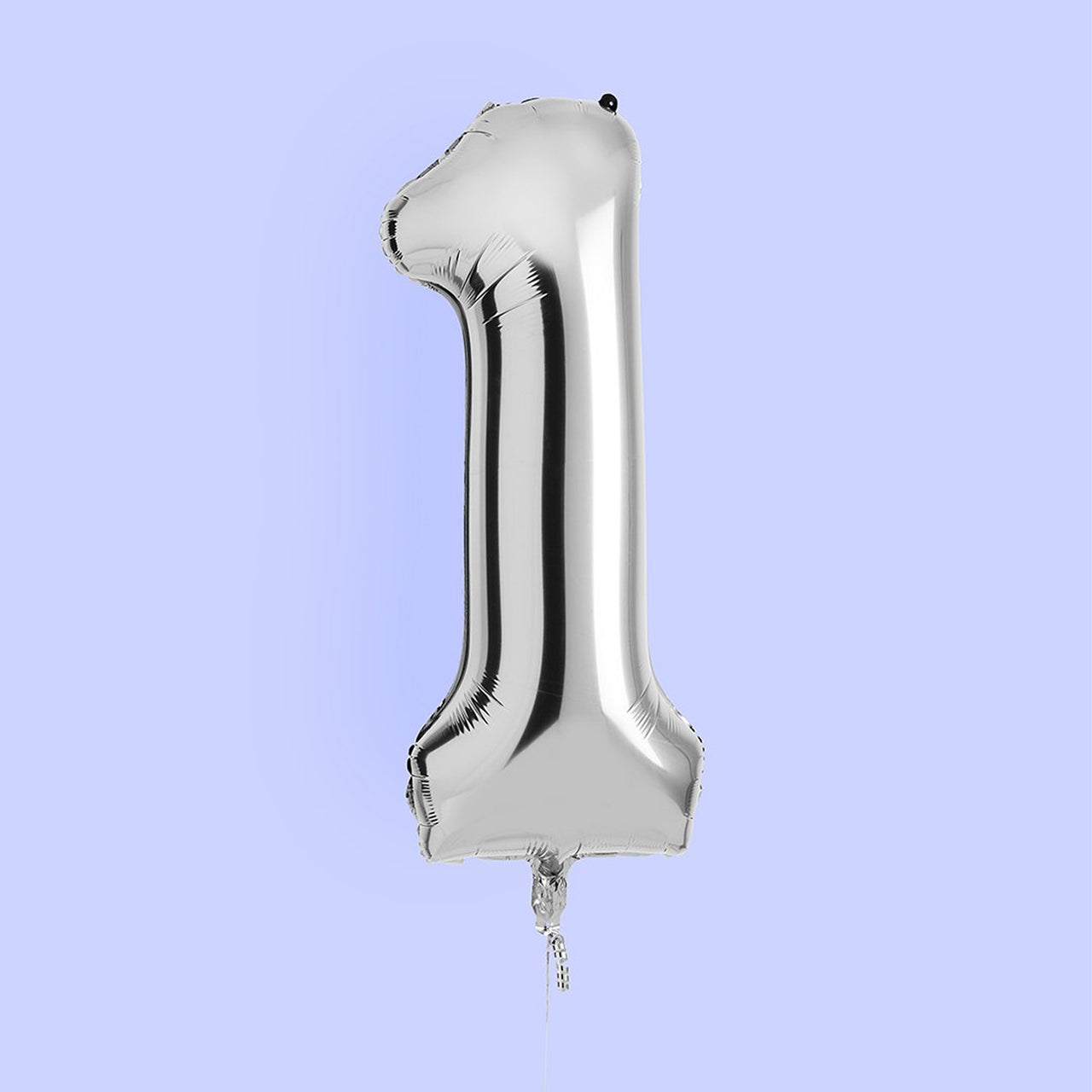 Balloons-HBNB121 - Silver Number 1 Foil 34" Balloon-Hootyballoo