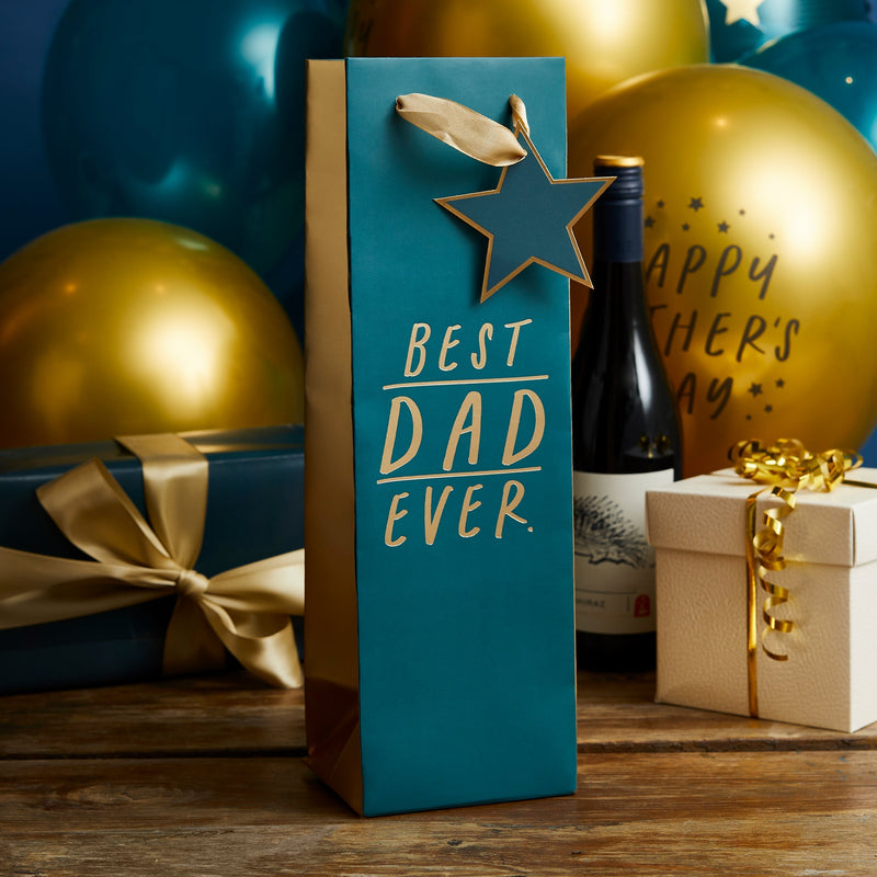 Gift Bag - HBBD110 - Best Dad Ever Bottle Bag - Best Dad Ever Bottle Bag - Whistlefish