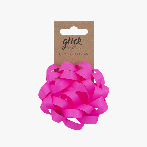 Bow-BF44 - Neon Pink Confetti Bow-Glick