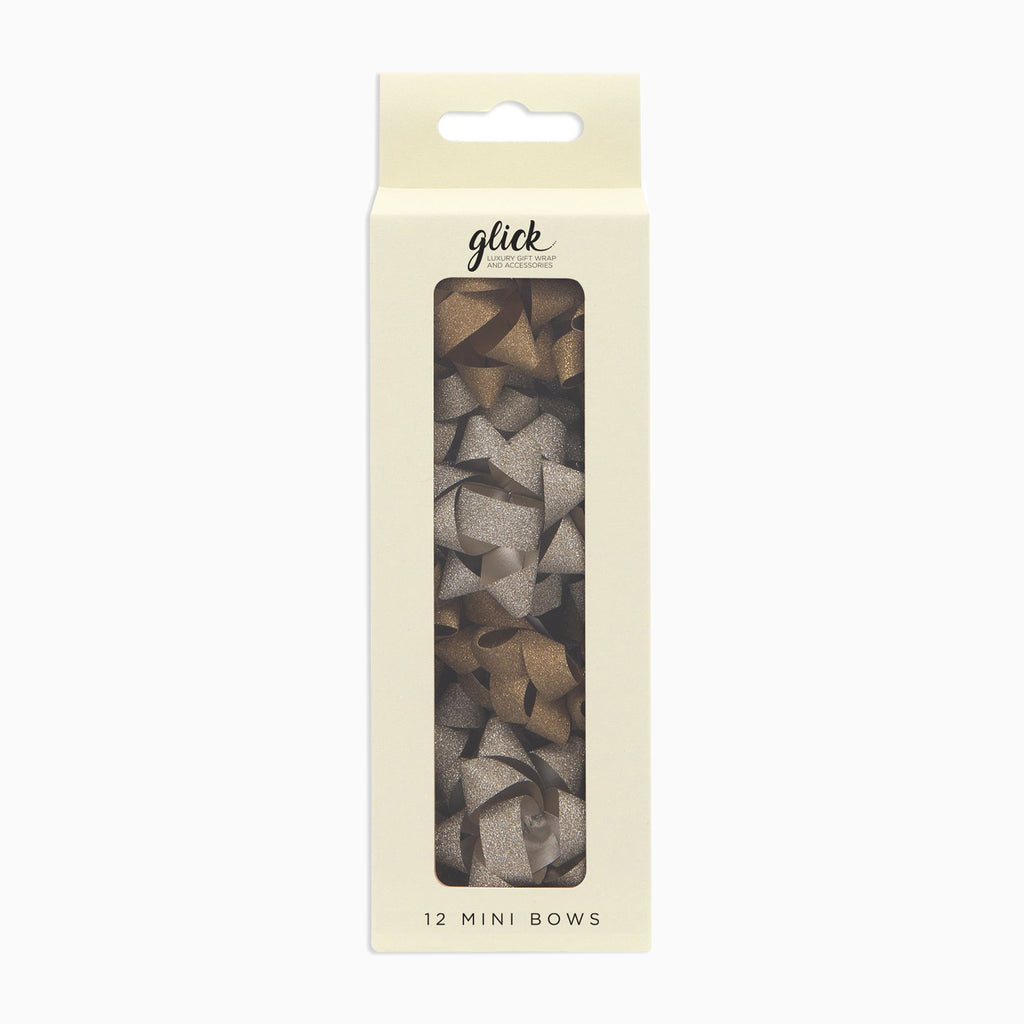 Bow-MBW06 - Gold Bow Set (12 Pack)-Glick