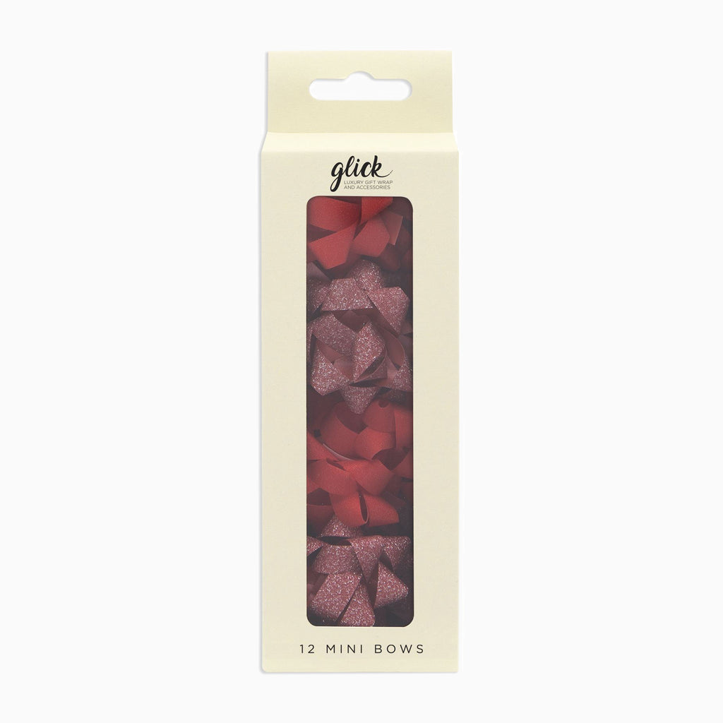 Bow-MBW20 - Red Bow Set (12 Pack)-Glick