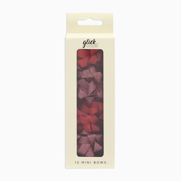 Bow-MBW20 - Red Bow Set (12 Pack)-Glick