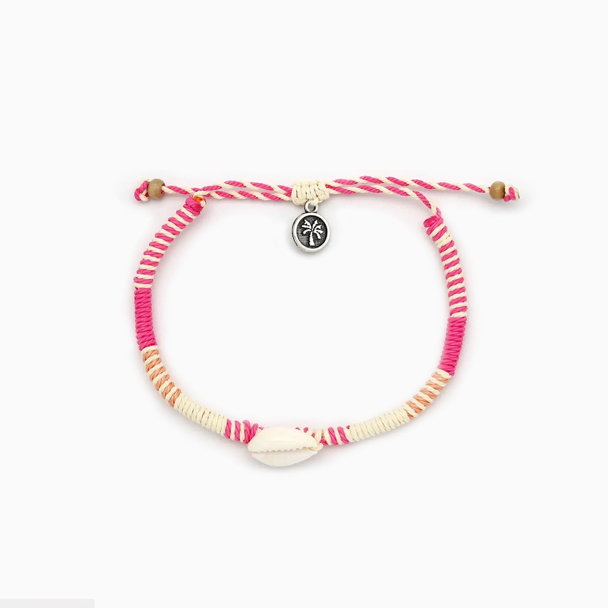 Bracelet-PSNG-001 - Kuta Beachcomber Pink Woven Bracelet-Pineapple Island