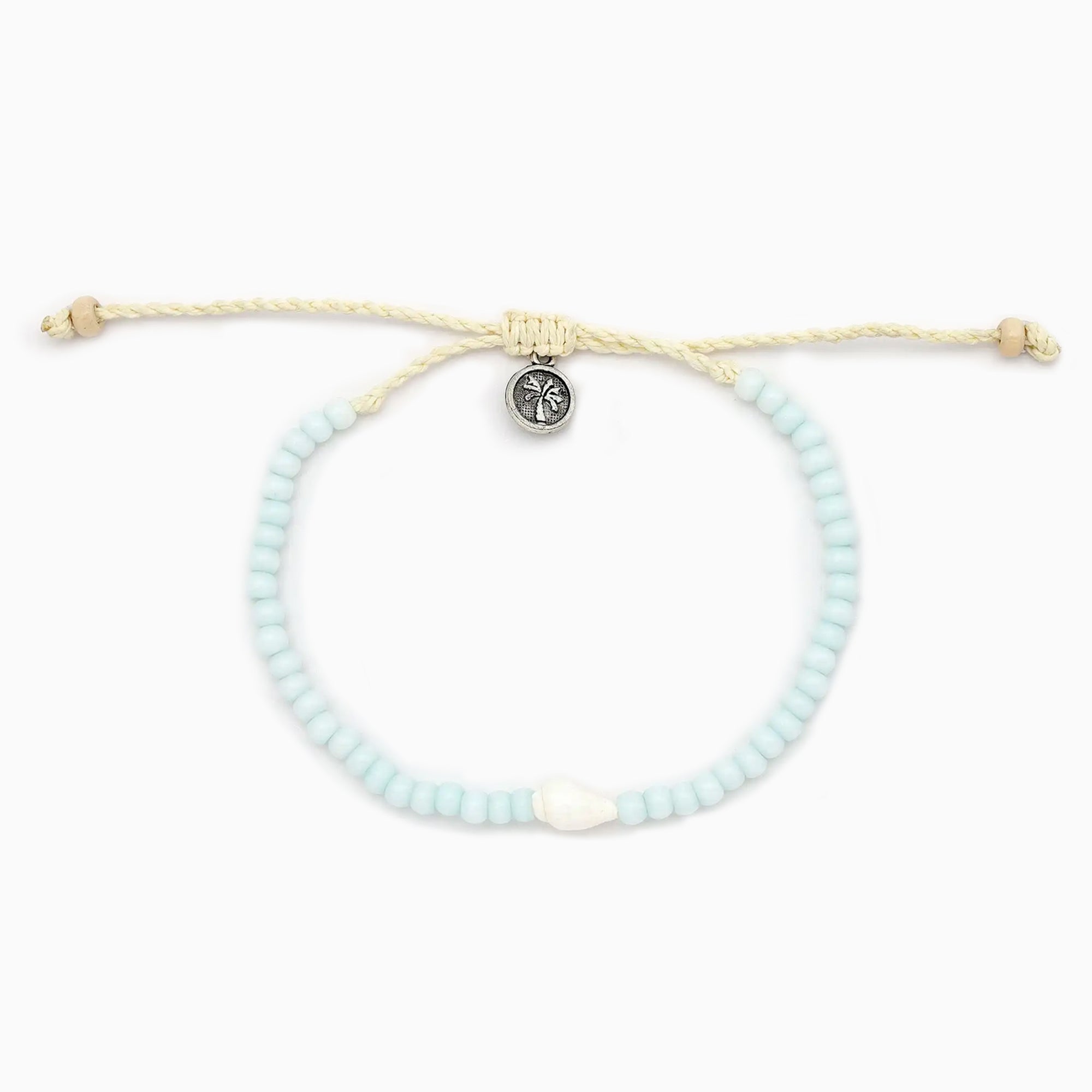 Bracelet-SH-166 - Uluwatu Beaded Bracelet Soft Blue-Pineapple Island