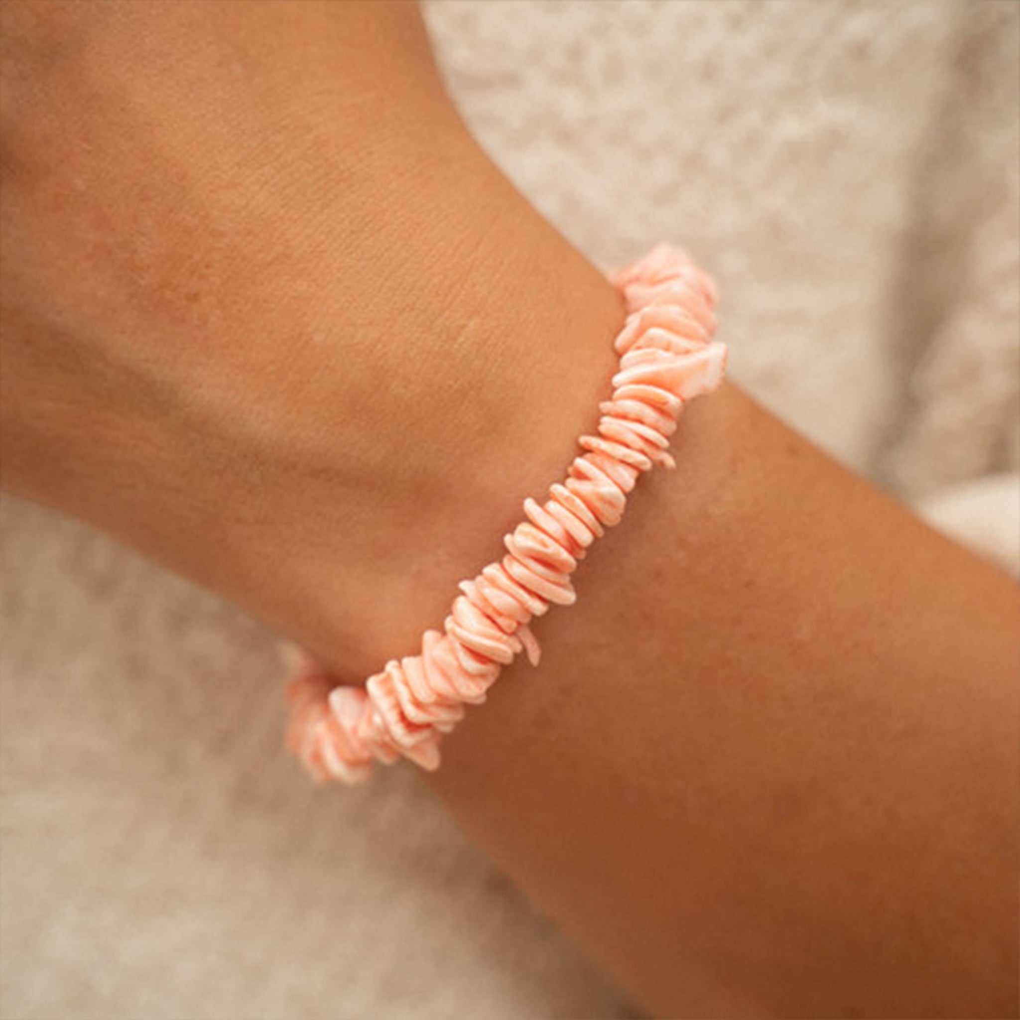 Bracelet-SHP-210 - Halawa Bay Orange Bracelet-Pineapple Island