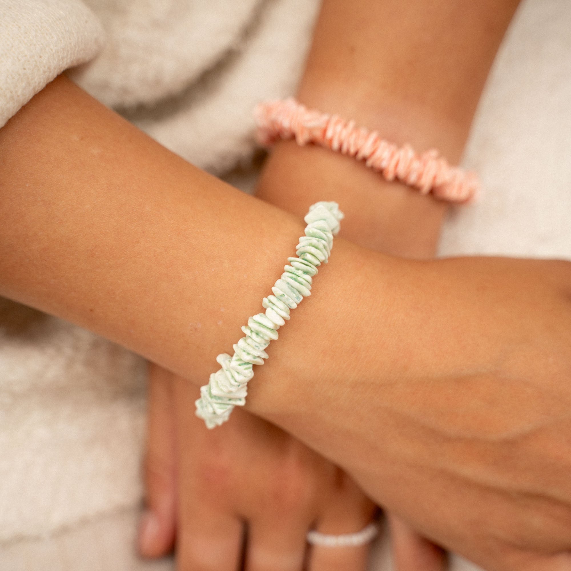 Bracelet-SHP-211 - Halawa Bay Green Bracelet-Pineapple Island