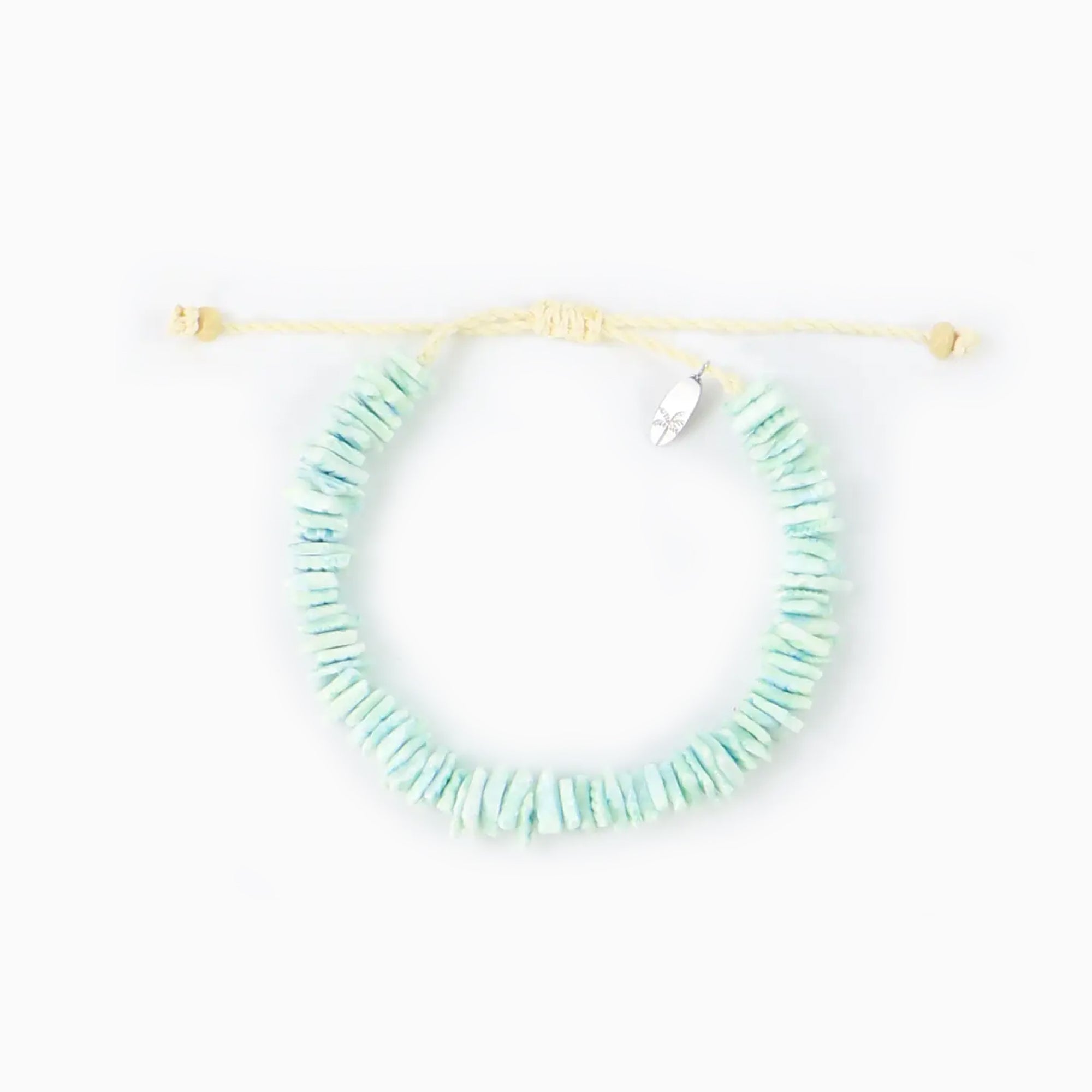 Bracelet-SHP-211 - Halawa Bay Green Bracelet-Pineapple Island