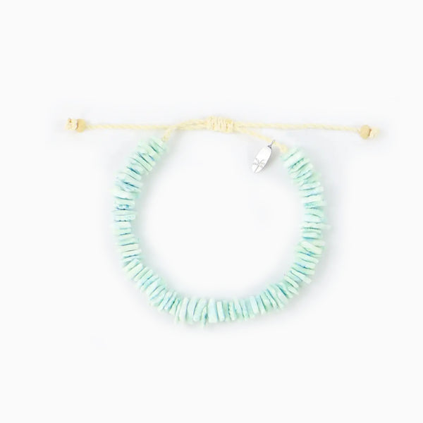 Bracelet-SHP-211 - Halawa Bay Green Bracelet-Pineapple Island