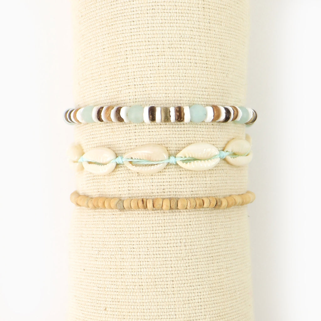 Bracelet Set-STYL-933 - Perasi Beach Bracelet (Set of 3)-Pineapple Island